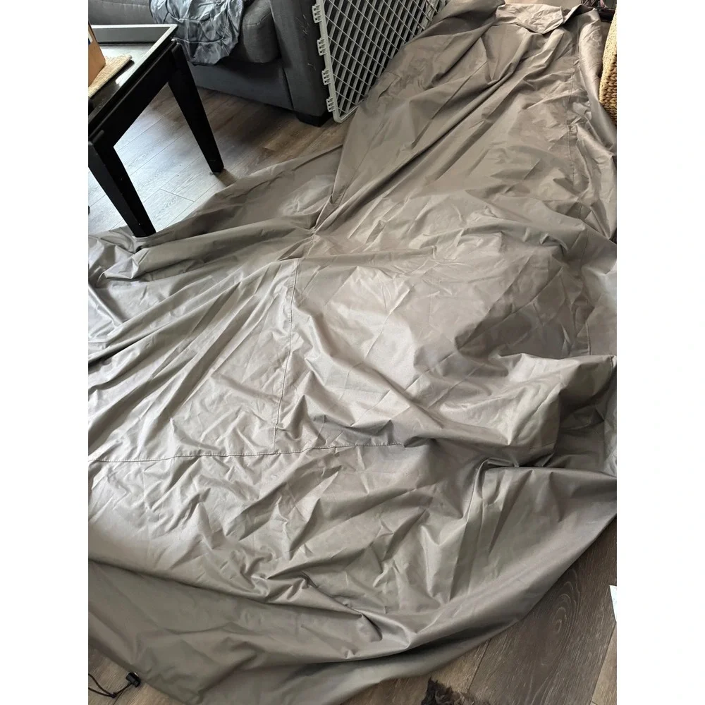 V Shape Flexiyard Gray Outdoor Furniture Weather Resistant Large Patio Protector